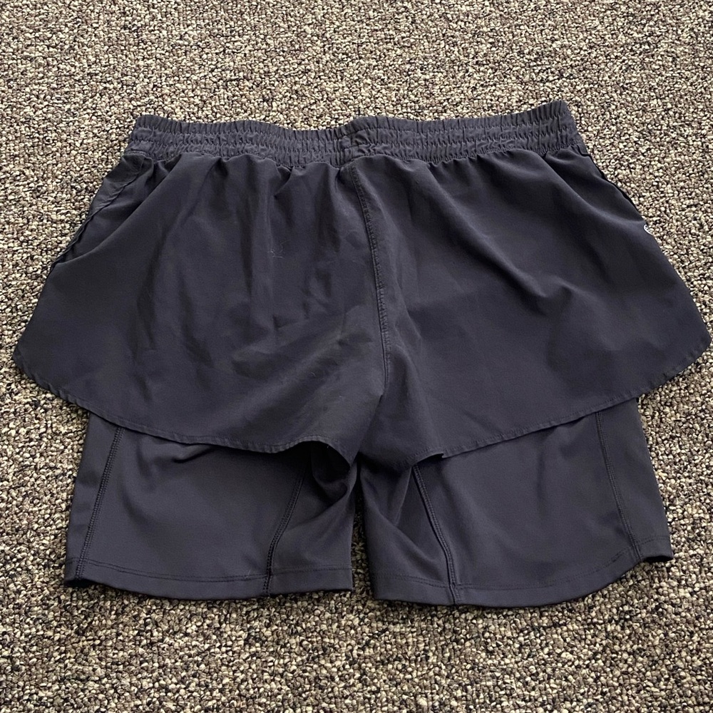 adidas Navy 2-in-1 Active Skort with Compression Shorts, size:M - Picture 3 of 12